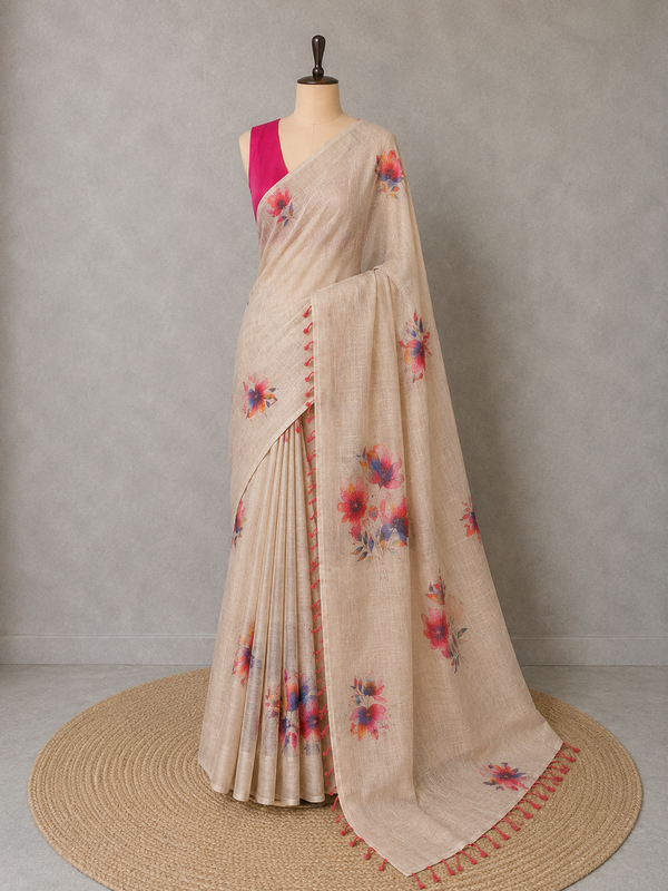 SEMI LINEN: Abhirami