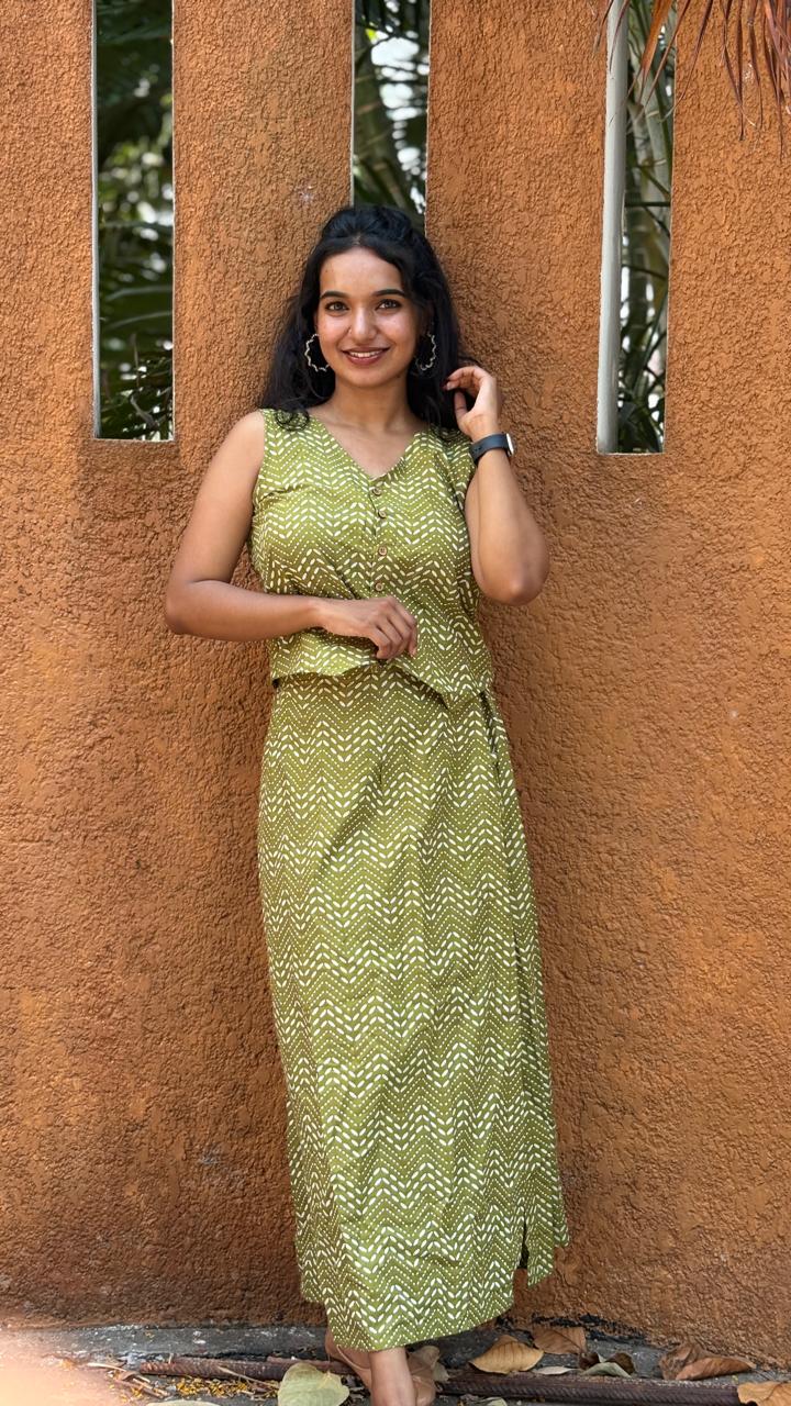 KALAMKARI COTTON CORD SET