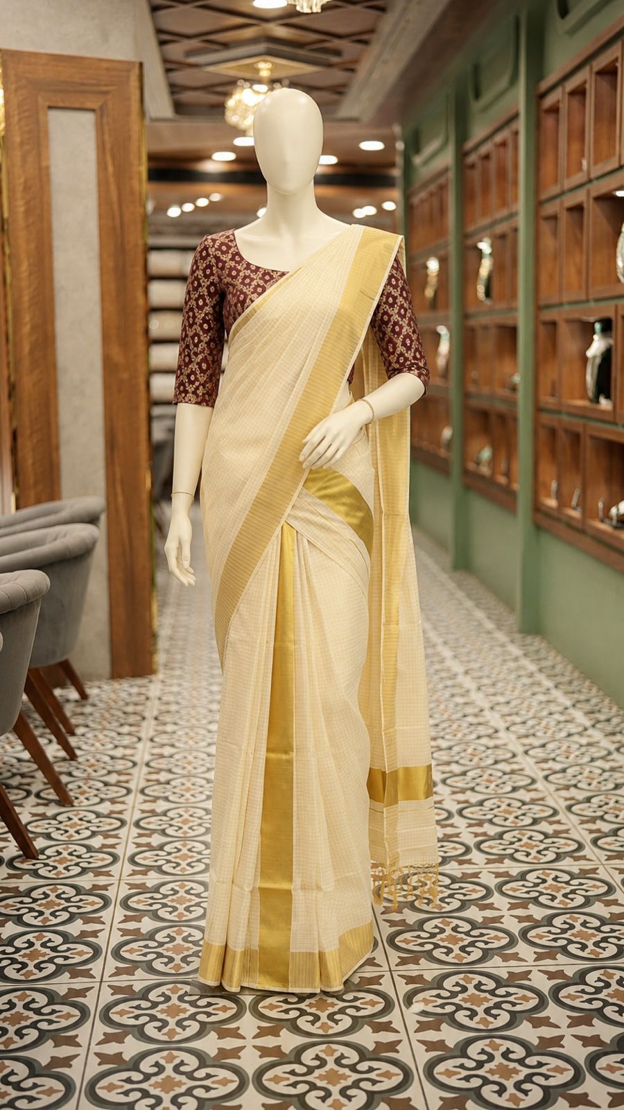 GOLDEN LINE SAREE