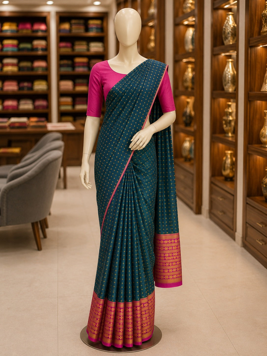 FESTIVE SEMI SILK SAREE