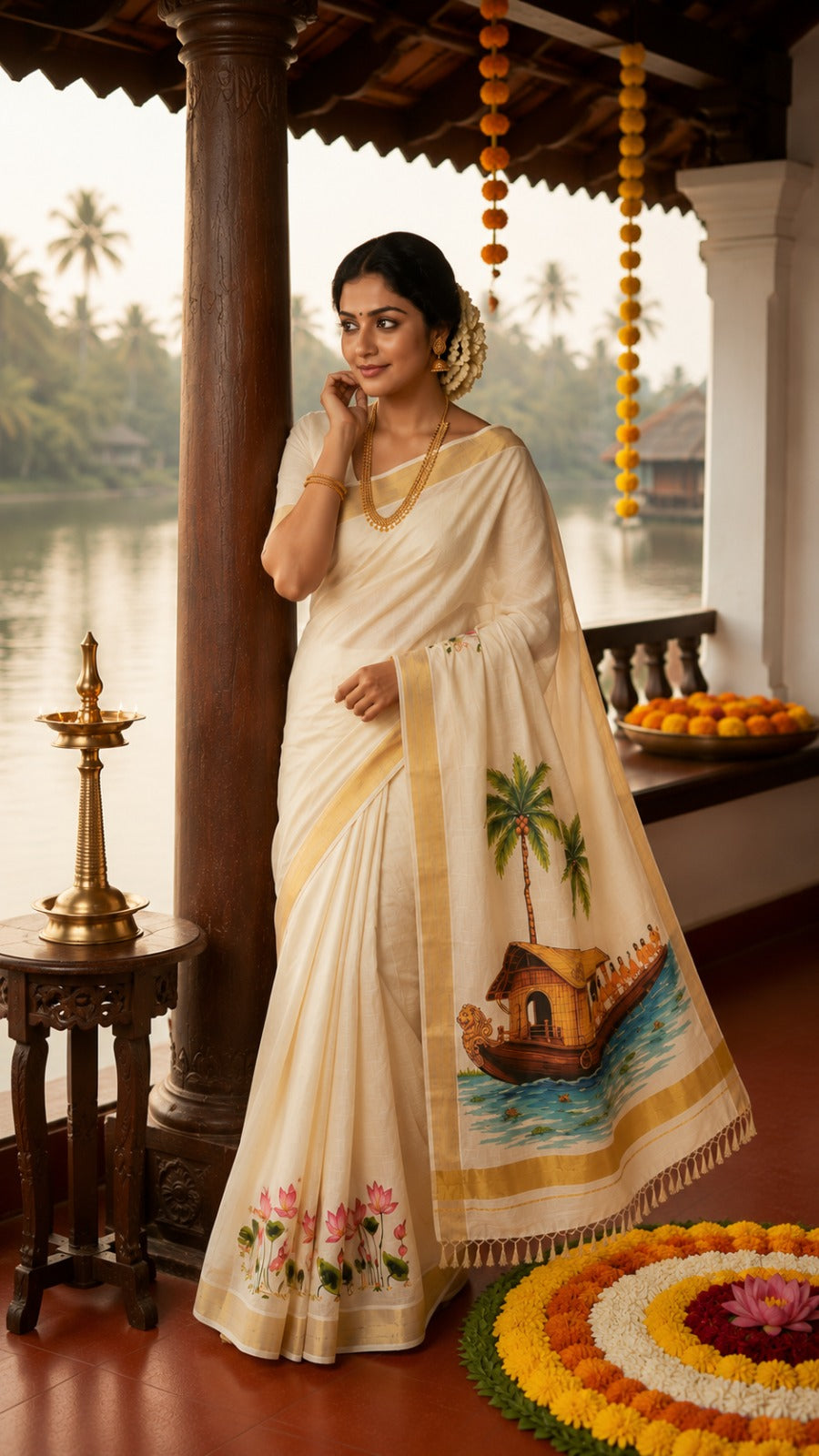 KALYANI SOFT TISSUE ONAM SAREE