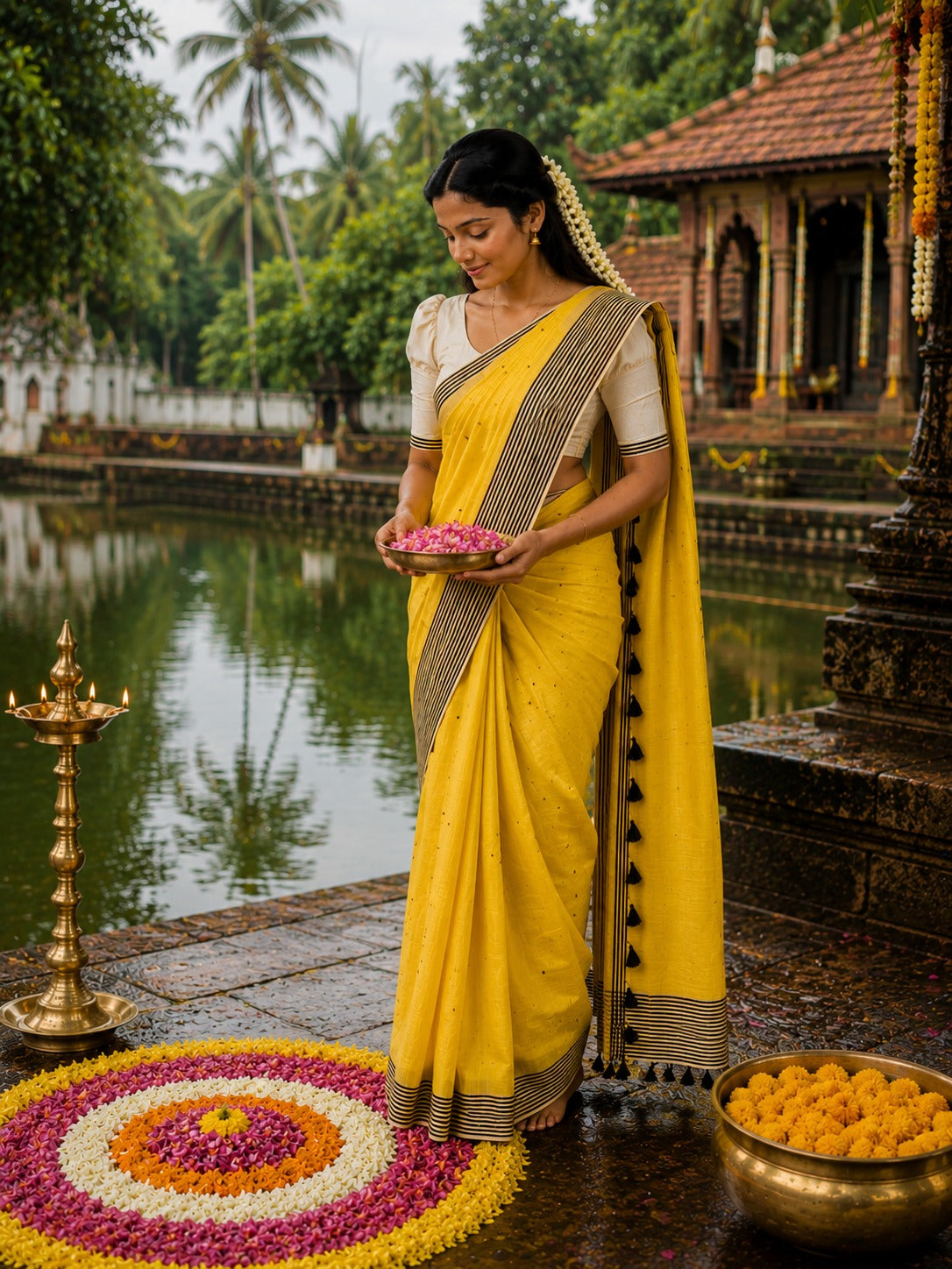 NEW SEMI LINEN SAREE