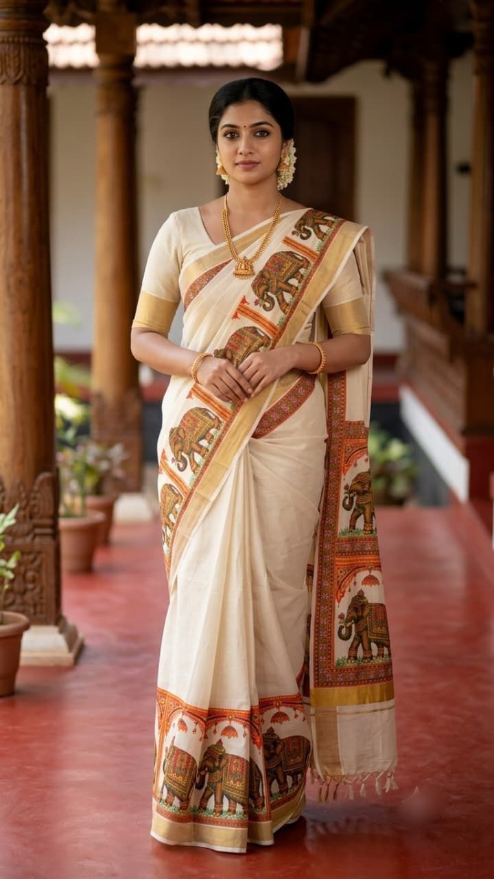 Gajaraja Soft Tissue Saree