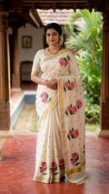 Vella Thamara Soft Tissue Saree
