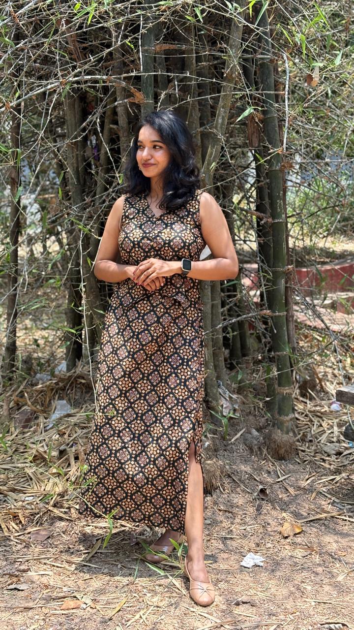 KALAMKARI PRINT COTTON CORD SET
