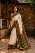 PREMIUM SILK LINEN SAREE