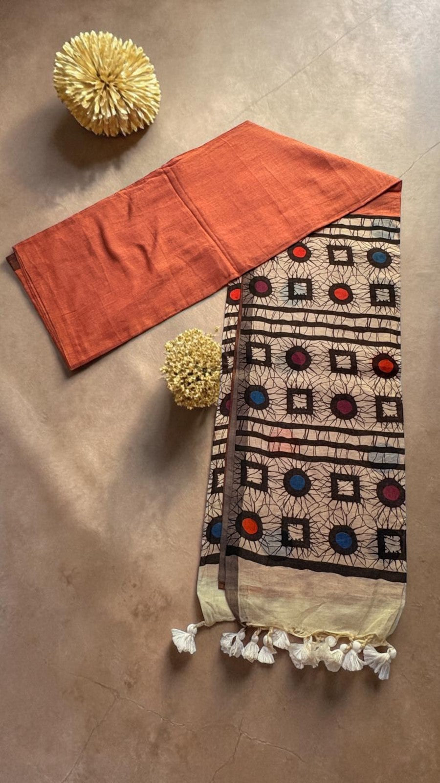 SOFT MUL COTTON PALLU PRINT SAREE