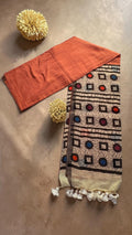 SOFT MUL COTTON PALLU PRINT SAREE